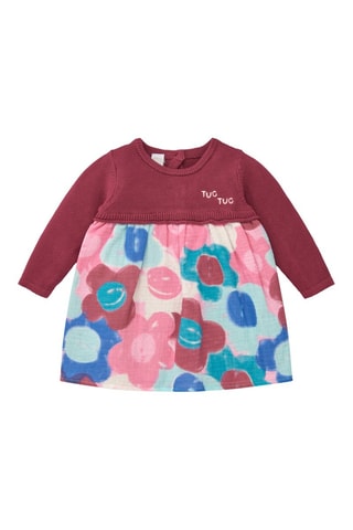 Jurk Trompe-l'œil - Roze