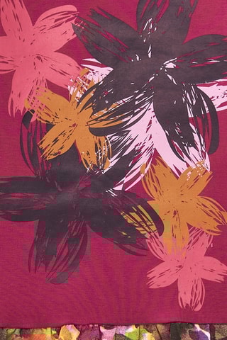 Robe trompe-l’œil - Bordeaux