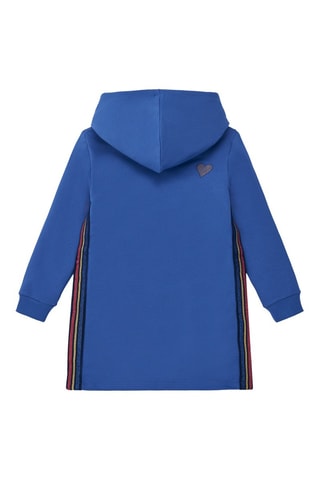 Fleece Sweaterjurk - Kobaltblauw