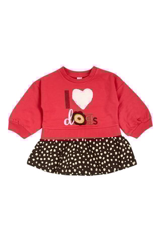 Robe trompe-l’œil - Rose