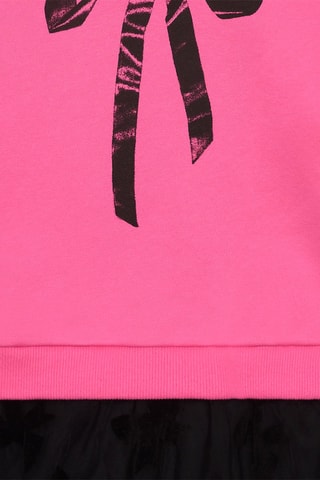 Jurk met Trompel'œil - Zwart en Roze