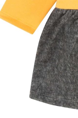 Jurk Trompe-l'œil - Oranje