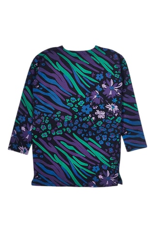 Robe - Bleu marine et vert clair