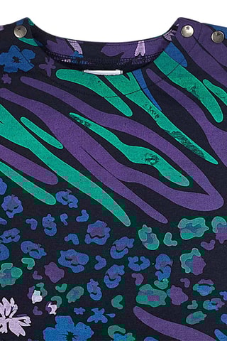 Robe - Bleu marine et vert clair