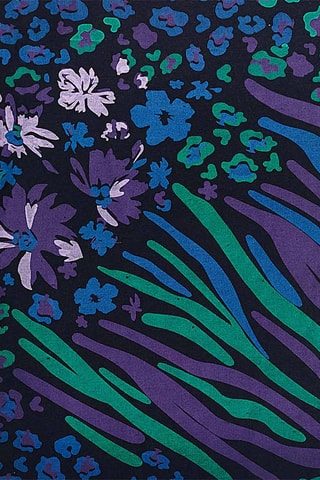 Robe - Bleu marine et vert clair