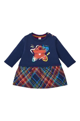 Robe trompe-l’œil - Bleu