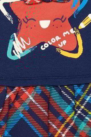 Robe trompe-l’œil - Bleu