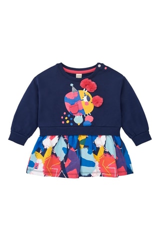 Robe trompe-l'œil - Bleu