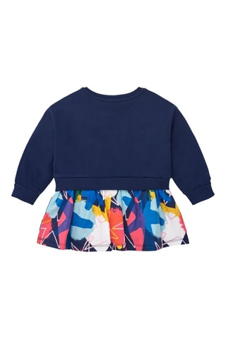 Robe trompe-l'œil - Bleu