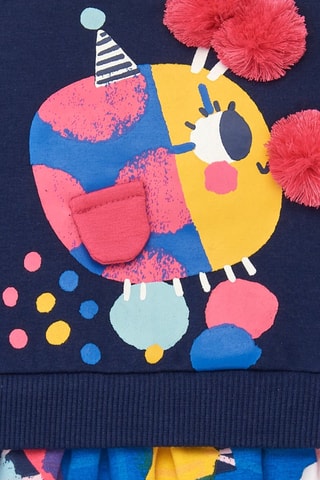 Robe trompe-l'œil - Bleu