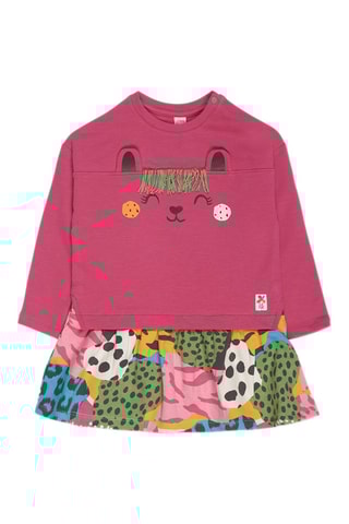 Robe trompe-l’œil - Bordeaux