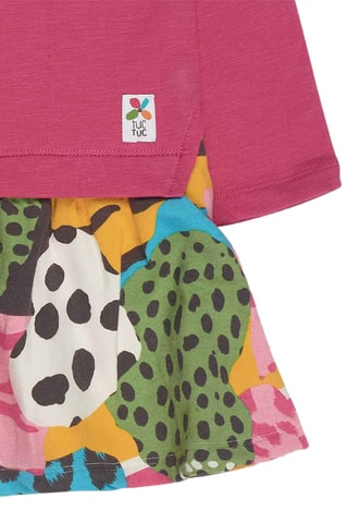 Robe trompe-l’œil - Bordeaux