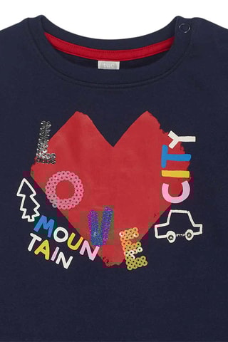 Robe trompe-l’œil - Bleu marine