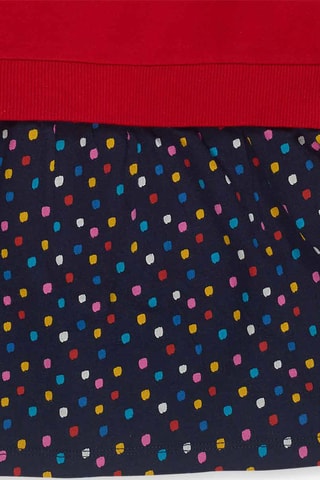 Jurk Trompe-l'œil - Rood