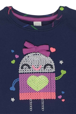 Robe trompe-l’œil - Bleu marine