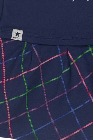 Robe trompe-l’œil - Bleu marine