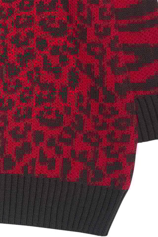 Trui-jurk - Bordeauxrood