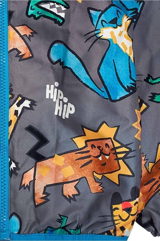 Windjack met Capuchon Hip Hip Hooray! - Donkergrijs