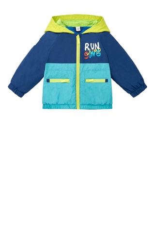 Windjack met Capuchon Run Sing Jump - Kobaltblauw