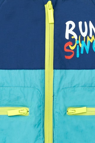 Windjack met Capuchon Run Sing Jump - Kobaltblauw