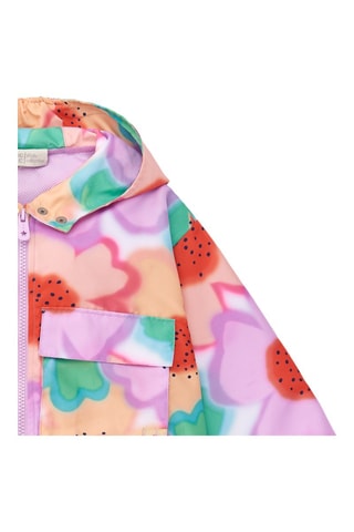 Windjack met Capuchon Paradise Beach - Lichtpaars en Turquoise