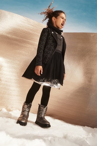 Robe-salopette - Gris