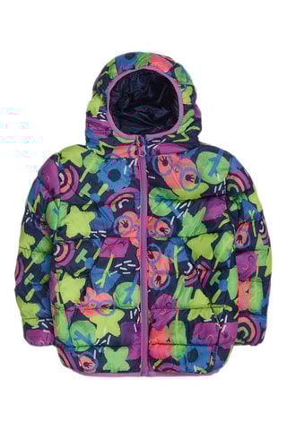 Gewatteerde Jas met Capuchon - Multicolor