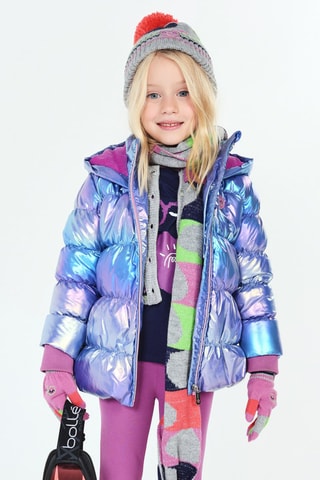 Gewatteerde Jas met Capuchon - Paars