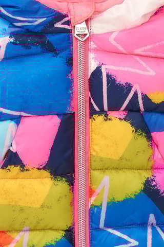 Gewatteerde Jas met Capuchon - Multicolor