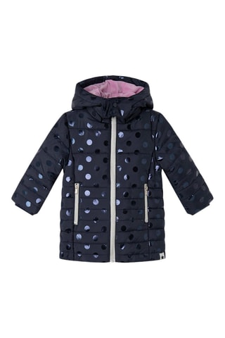 Gewatteerde Jas met Capuchon - Marineblauw