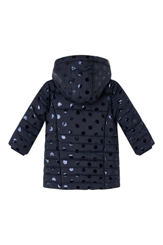 Gewatteerde Jas met Capuchon - Marineblauw