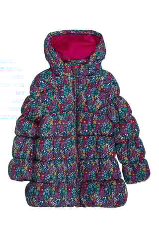 Gewatteerde Jas met Capuchon - Multicolor