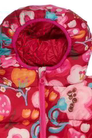 Gewatteerde Jas met Capuchon - Rood