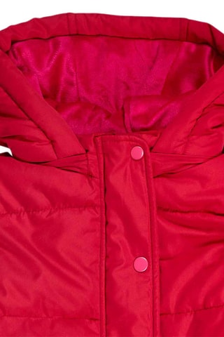 Gewatteerde Jas met Capuchon - Rood