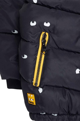 Gewatteerde Jas met Capuchon - Zwart