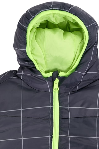 Gewatteerde Jas met Capuchon - Zwart