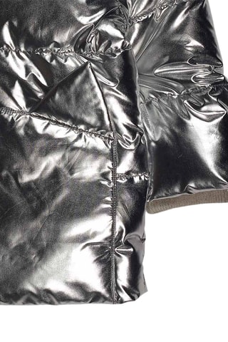 Gewatteerde Jas met Capuchon - Grijs en Hemelsblauw