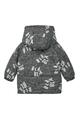 Gewatteerde Jas met Capuchon - Grijs