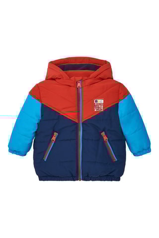 Gewatteerde Jas met Capuchon - Blauw