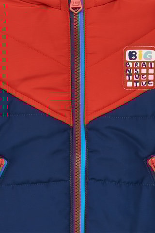 Gewatteerde Jas met Capuchon - Blauw