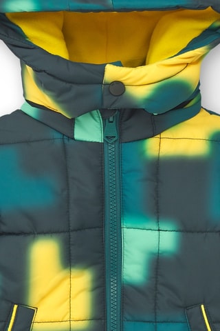 Gewatteerde Jas met Capuchon - Groen