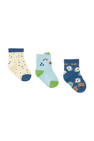 3 paires de chaussettes - Bleu