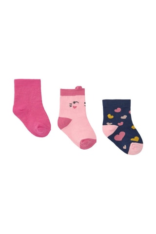 3 paires de chaussettes - Rose