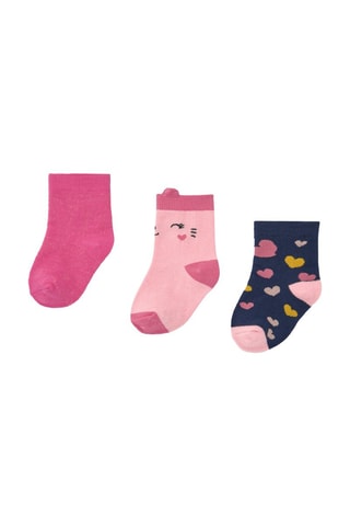 3 paires de chaussettes - Rose