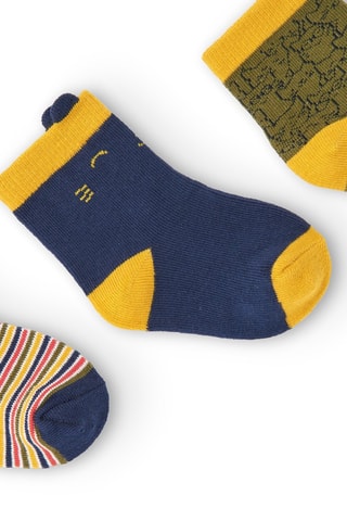 3 paires de chaussettes - Jaune