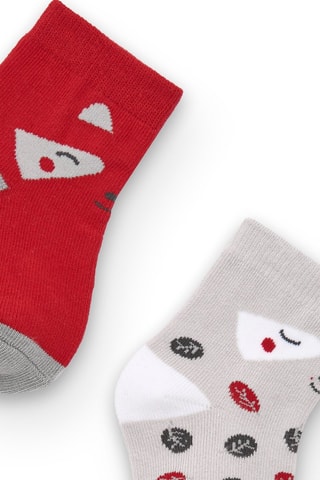 3 paires de chaussettes - Rouge