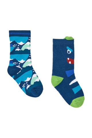 2 Paar Sokken - Blauw