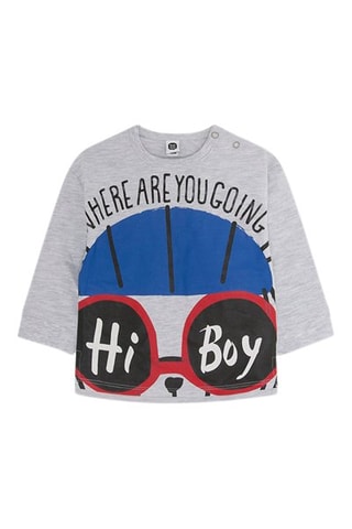 T-shirt - Gris clair chiné