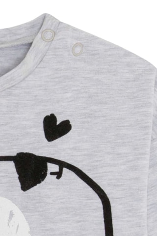 T-shirt - Gemêleerd Grijs