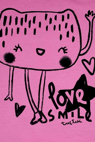 T-shirt Big Hugs - Fuchsia